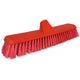 Repuesto Escobillón Tipo Municipal Rojo – Cerdas Finas 4 cm
