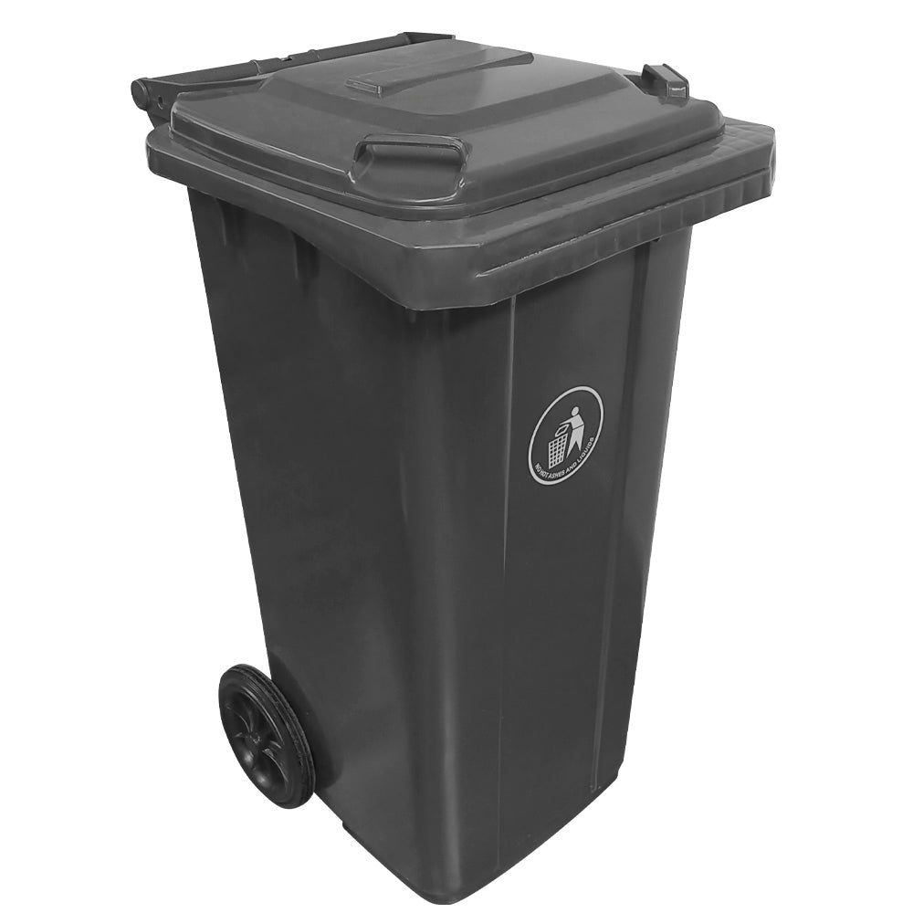 Contenedor de Basura Ecológico 120 Litros Gris Sin Pedal