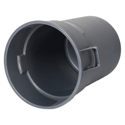 Basurero Redondo Tipo Brute Gris 168 Litros con Tapa
