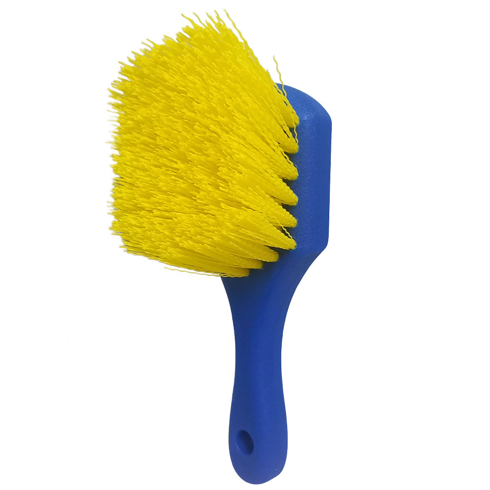 Cepillo Para Neumático Mango Corto Cerda Dura