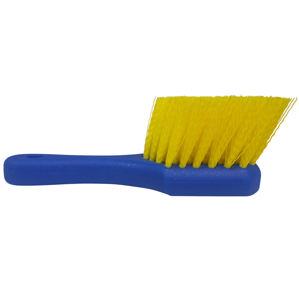 Cepillo Para Neumático Mango Corto Cerda Dura