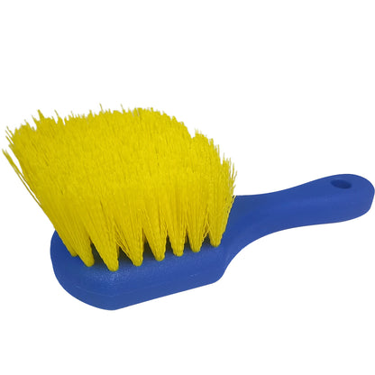 Cepillo Para Neumático Mango Corto Cerda Dura