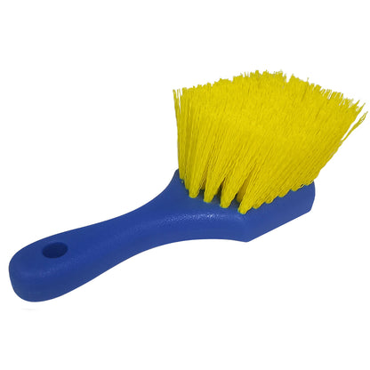 Cepillo Para Neumático Mango Corto Cerda Dura