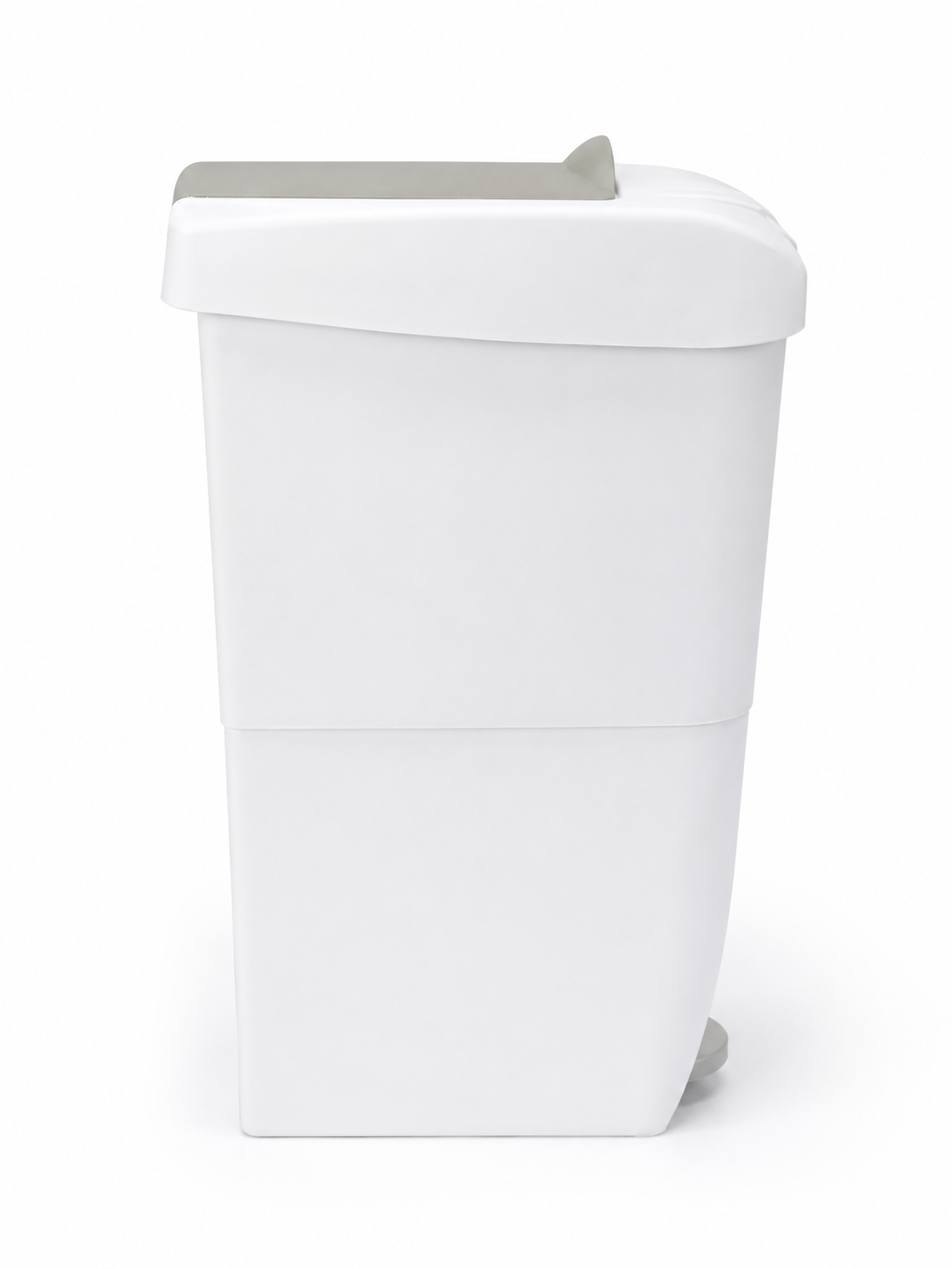 CONTENEDOR FEMENINO 20 LITROS BLANCO CON TAPA GRIS