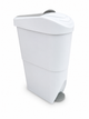 CONTENEDOR FEMENINO 20 LITROS BLANCO CON TAPA GRIS