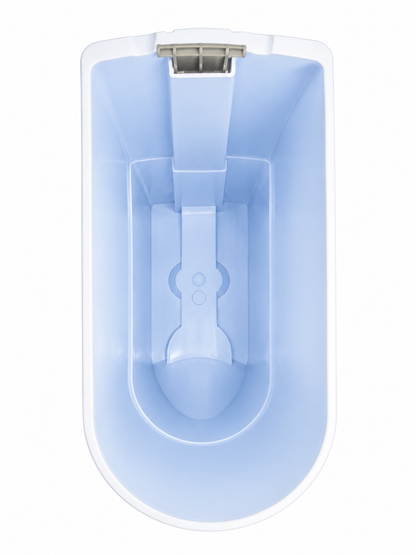 CONTENEDOR FEMENINO 20 LITROS BLANCO CON TAPA GRIS