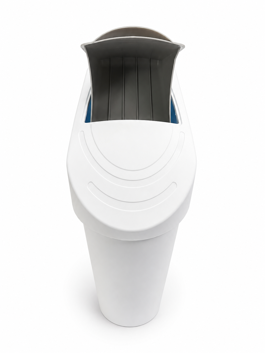 CONTENEDOR FEMENINO 20 LITROS BLANCO CON TAPA GRIS