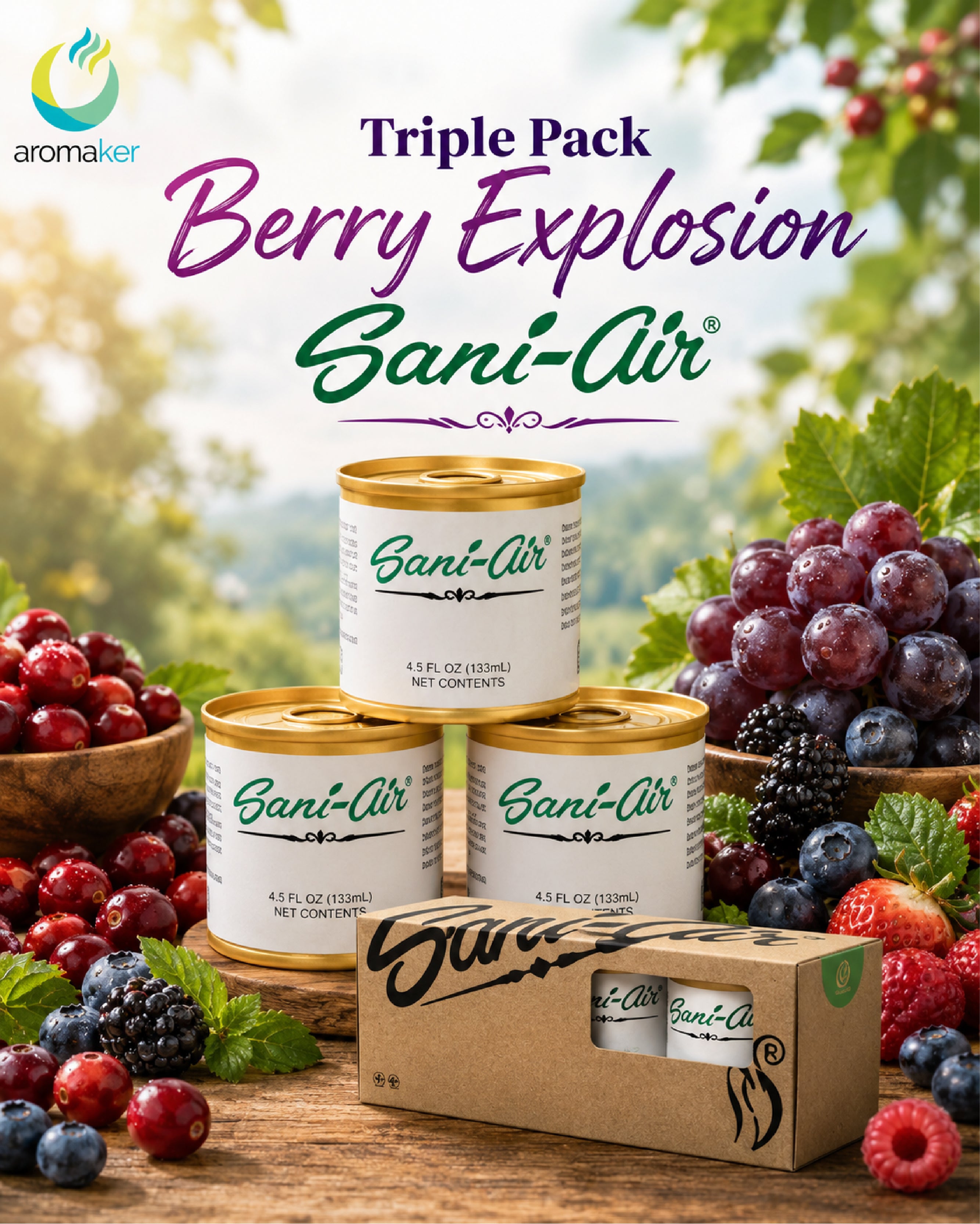 Triple Pack Berry Explosion Sani-Air
