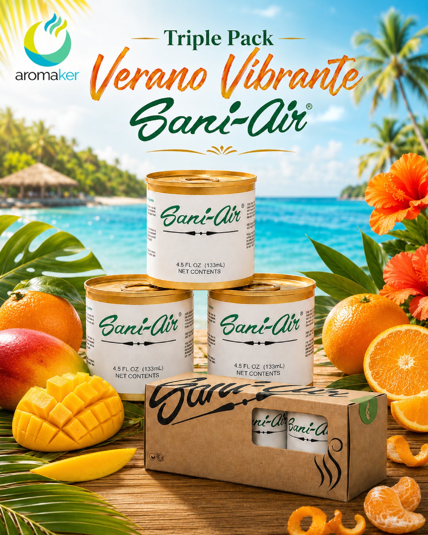 Triple Pack Verano Vibrante Sani Air