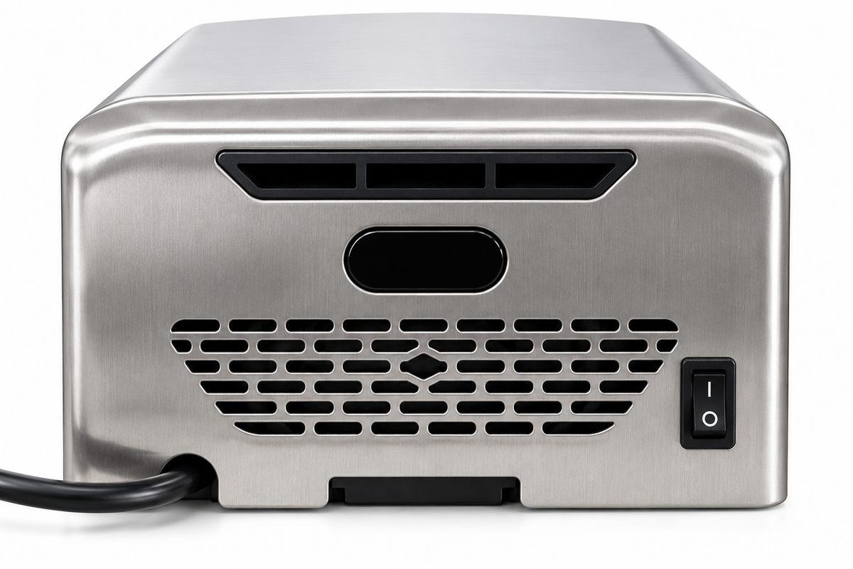 Secador De Manos Automático Con Sensor 1000W plateado