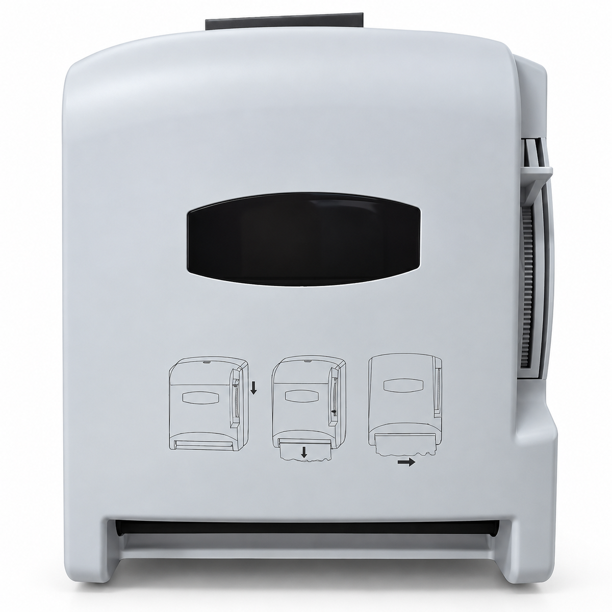 Dispensador De Papel Toalla Con Palanca Blanco