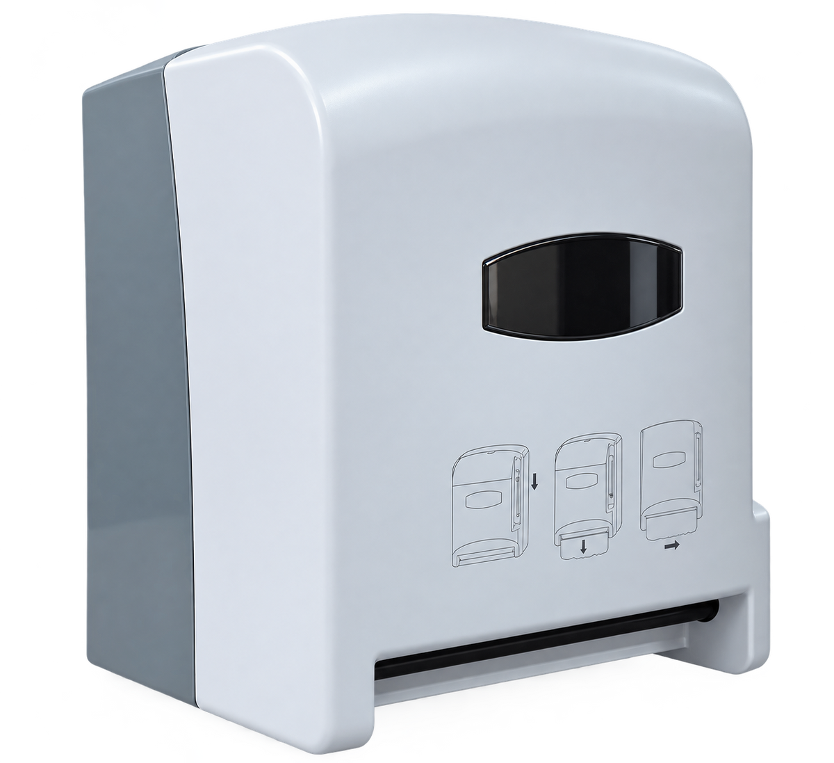 Dispensador De Papel Toalla Con Palanca Blanco