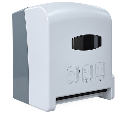 Dispensador De Papel Toalla Con Palanca Blanco