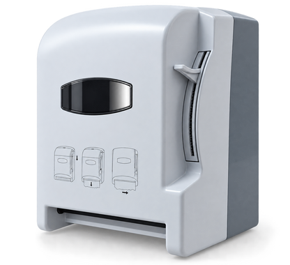 Dispensador De Papel Toalla Con Palanca Blanco