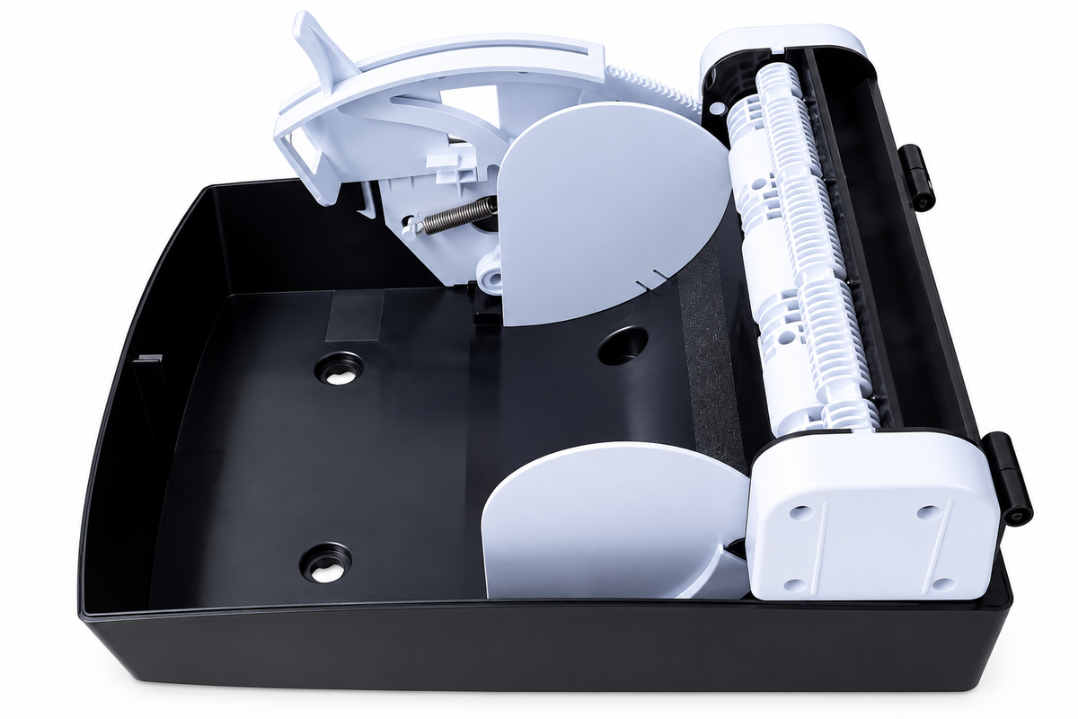 Dispensador De Papel Toalla Con Palanca Negro