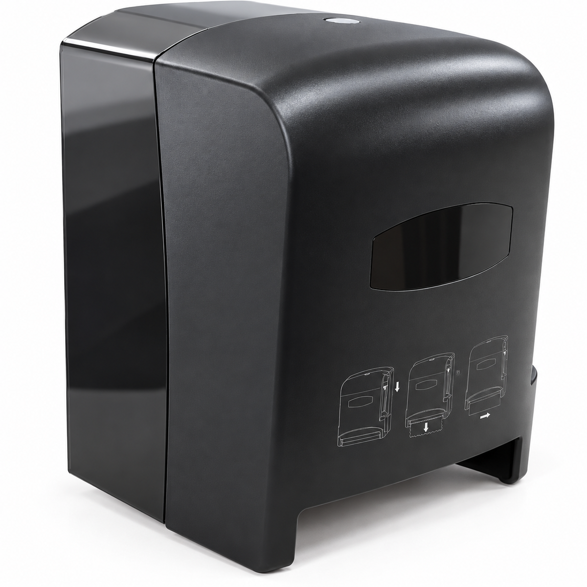 Dispensador De Papel Toalla Con Palanca Negro