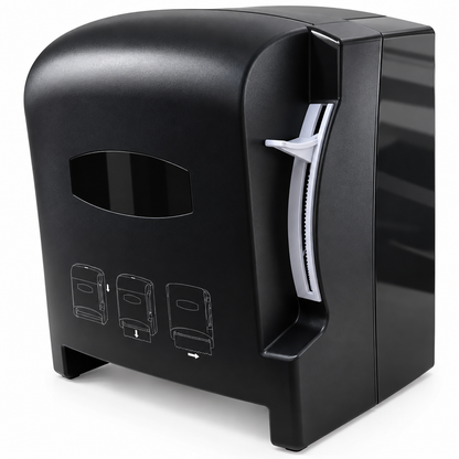 Dispensador De Papel Toalla Con Palanca Negro