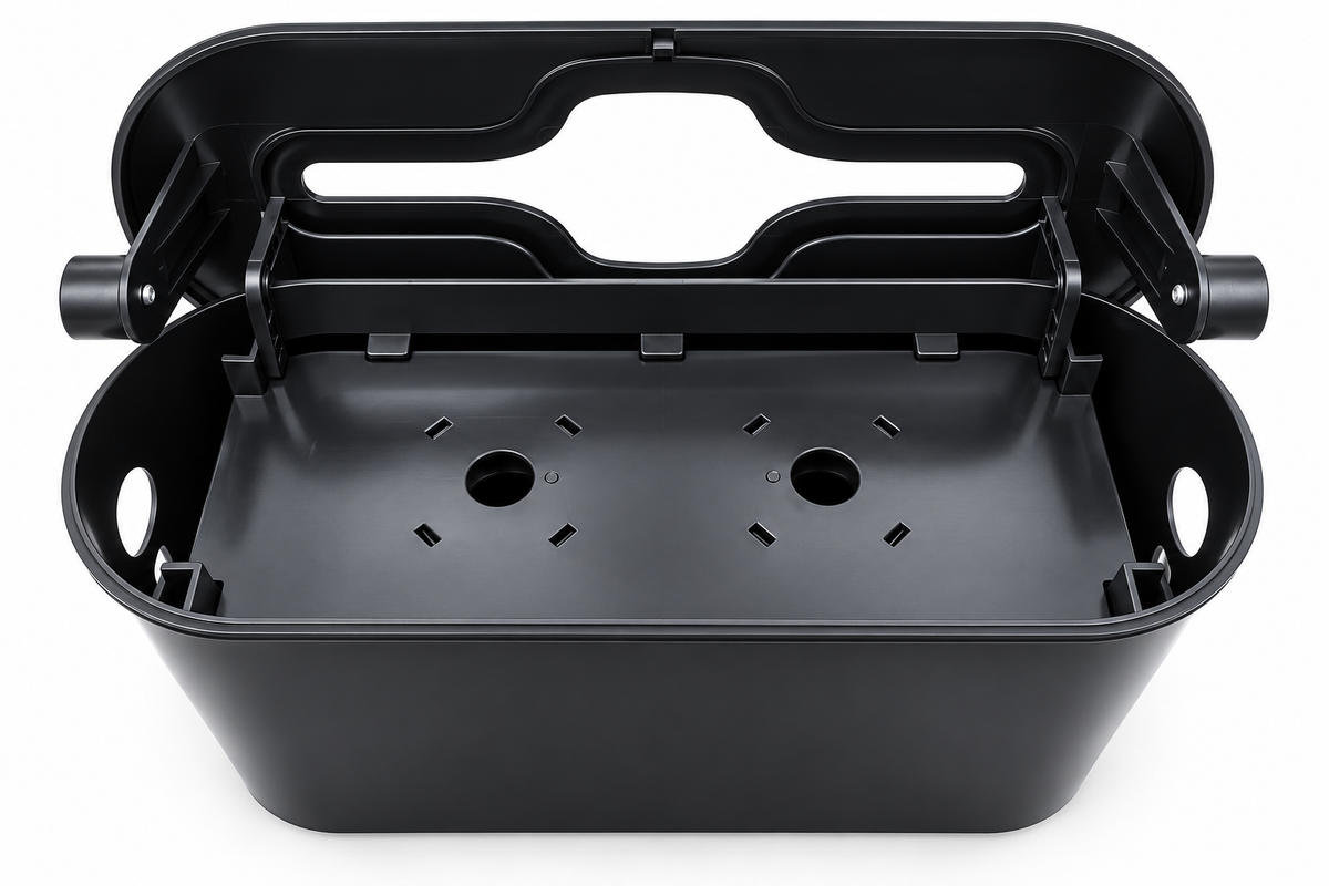 DISPENSADOR TOALLA INTERFOLIADA SOBREMESA PLÁSTICO NEGRO