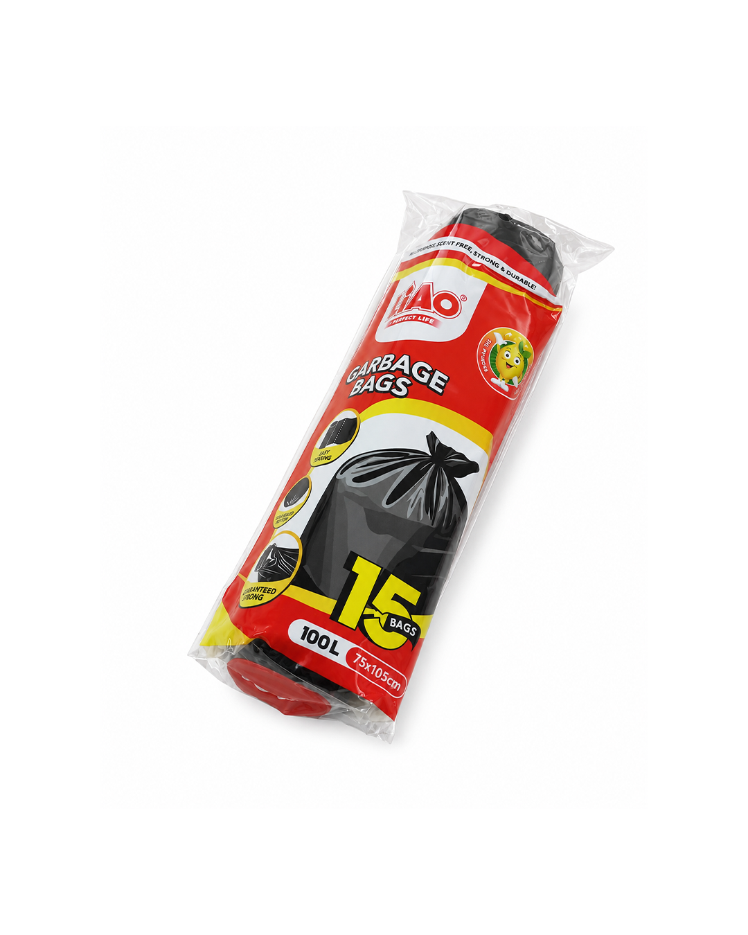 Bolsas de Basura Negras 100 L 75 x 105 cm 15 Unidades