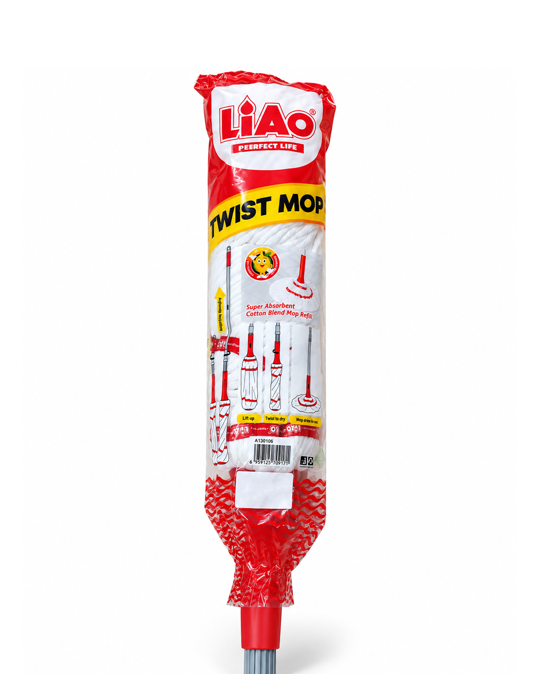 Mopa Fregona de Hilo con Mango Telescópico 82 a 130 cm