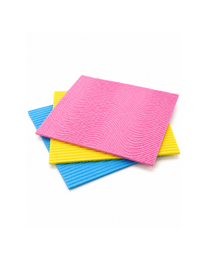 Pack 3 Paños de Celulosa Tricolor Multiuso