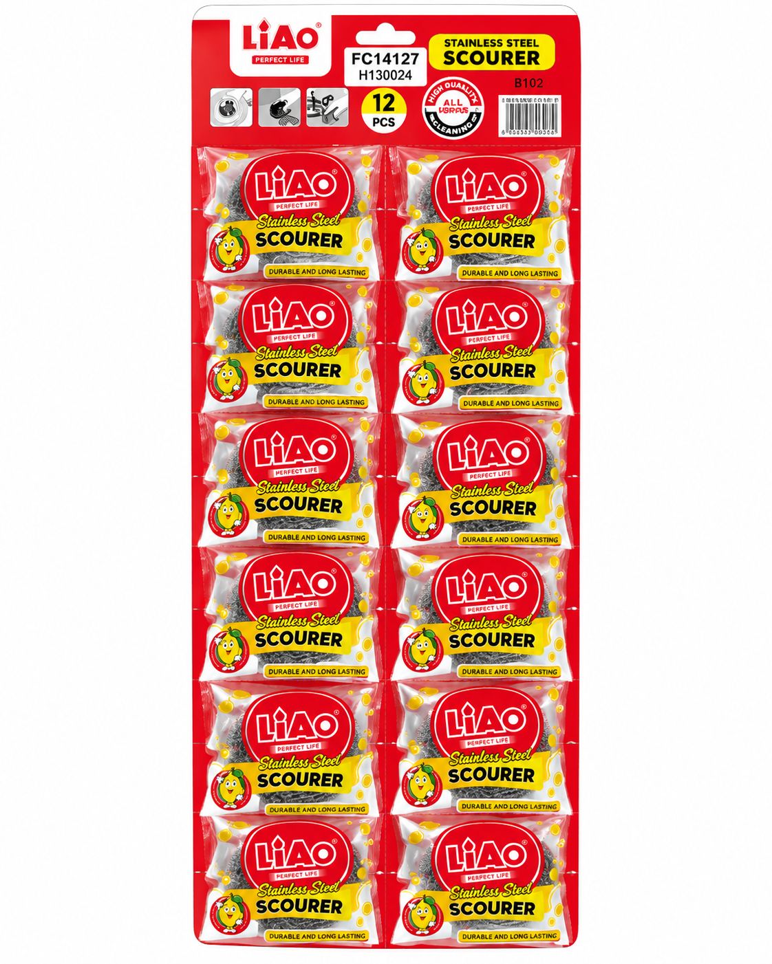 Pack 12 Virutillas de Acero Inoxidable Liao 15 g
