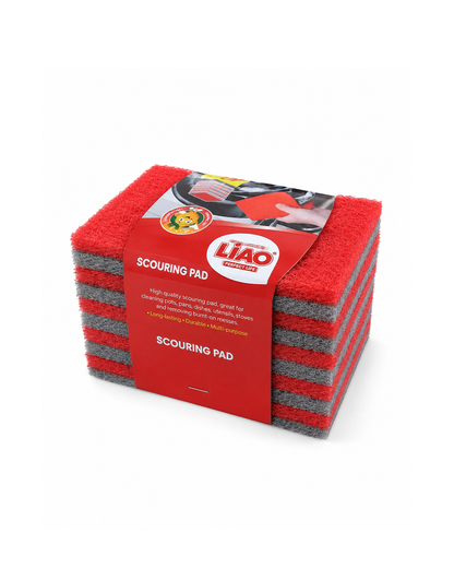 Pack 10 Esponja Abrasivos Multiuso Rojo y Gri
