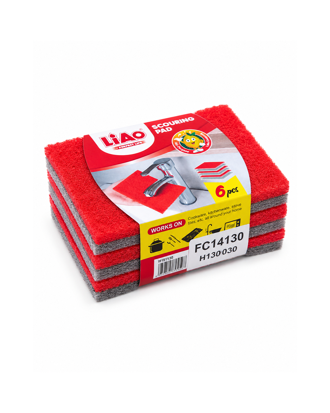 Pack 6 Esponjas Abrasivos Multiuso