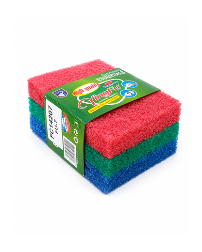 Pack 3 Esponja Abrasivos Tricolor