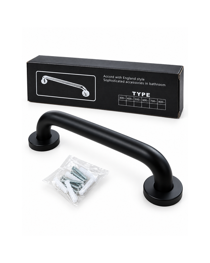 Barra de Apoyo para Baño 30 cm Color Negro