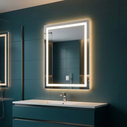 Espejo LED Rectangular para Baño 60 x 80 cm