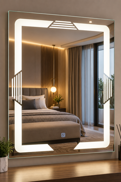 Espejo LED con Luz Perimetral para Baño 60 x 80 cm