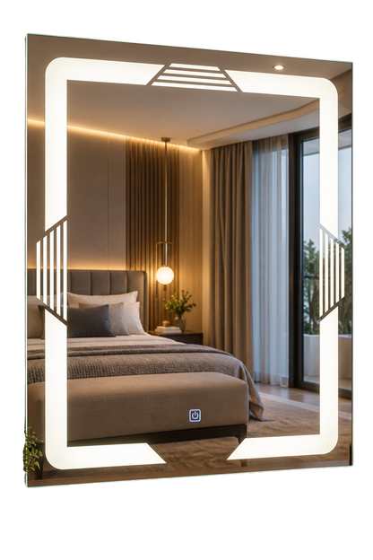 Espejo LED con Luz Perimetral para Baño 60 x 80 cm