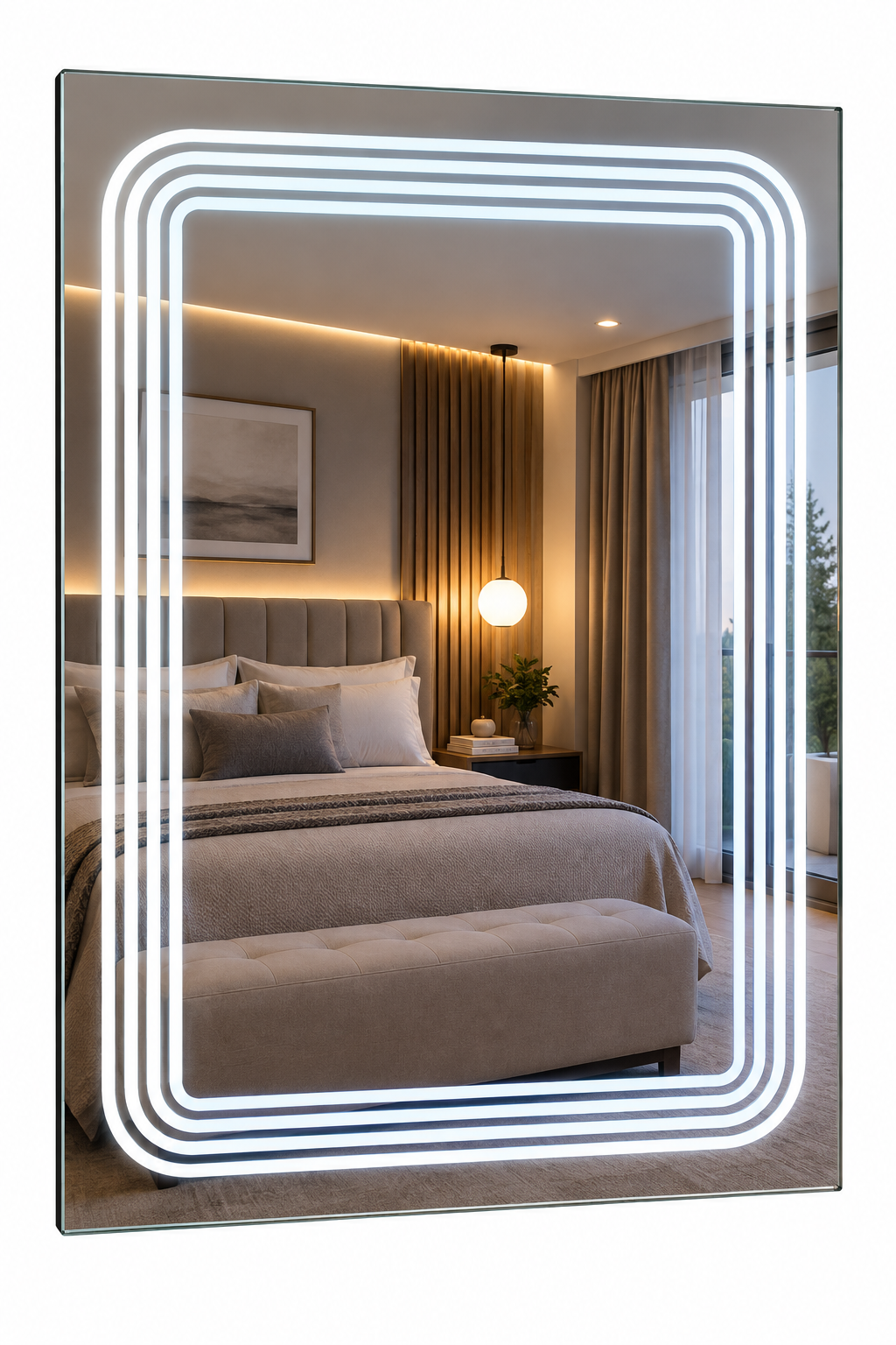Espejo LED Decorativo para Baño 60 x 80 cm