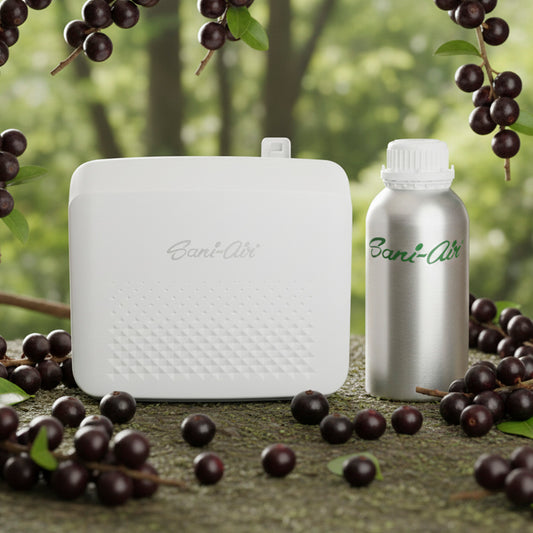 PACK AROMA + BOTELLA 1000ML AROMA ACAI BERRY SANI AIR + NEBULIZADORA L