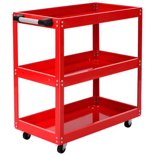 Carro Porta Herramientas 3 Niveles Rojo