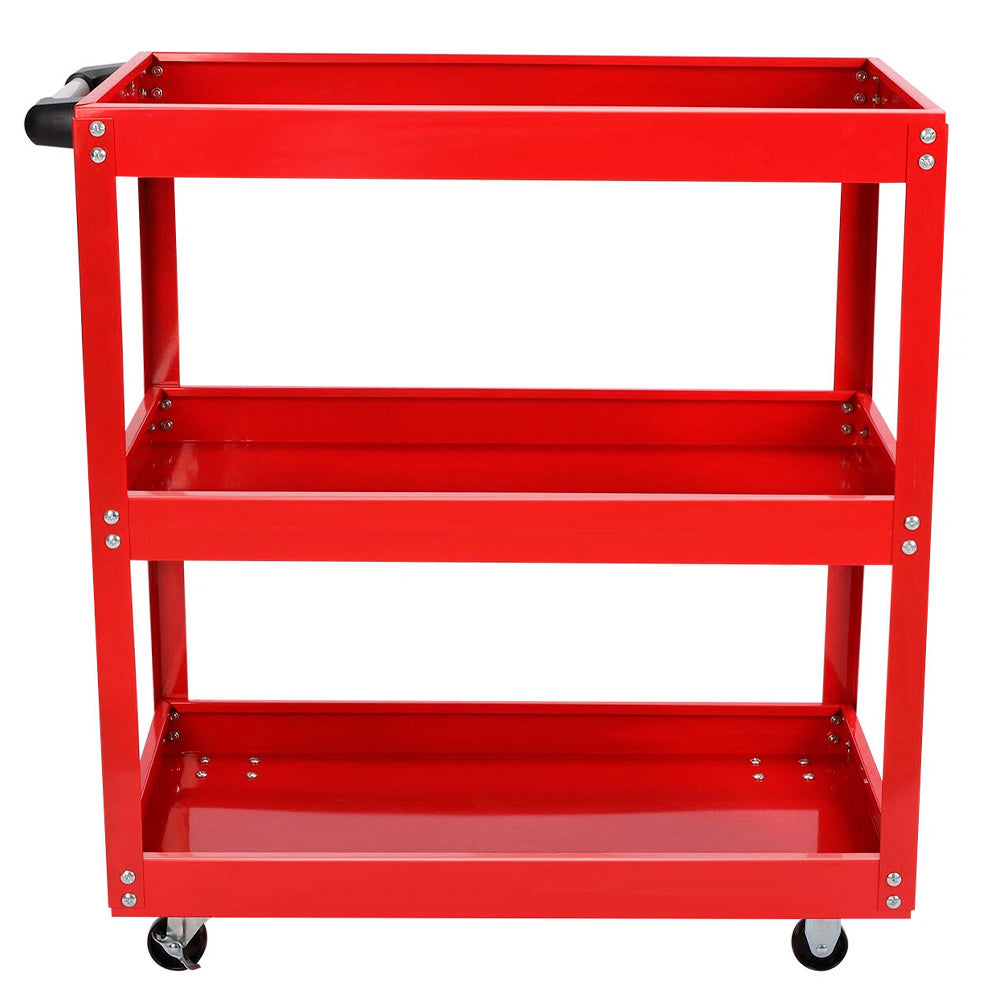 Carro Porta Herramientas 3 Niveles Rojo