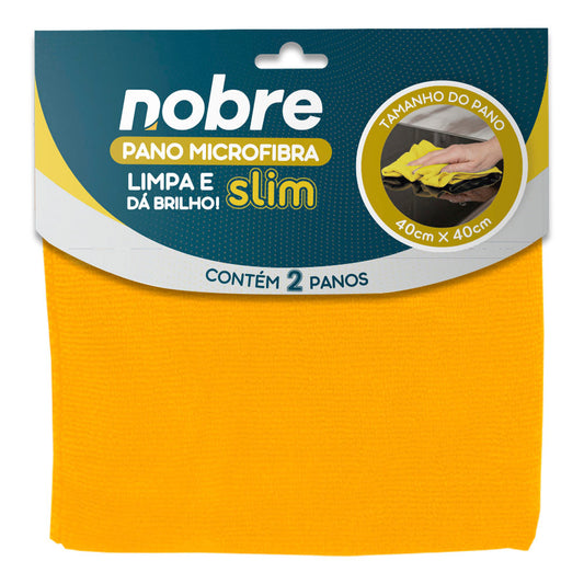 Paño Microfibra Pack 2 Unid Slim Amarillo 40x40 CM