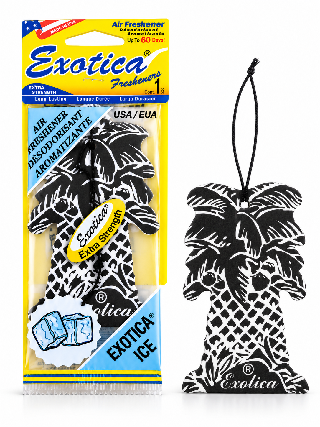 Pack 12 Unidades Aromatizante Palmera Exotica Ice para Auto