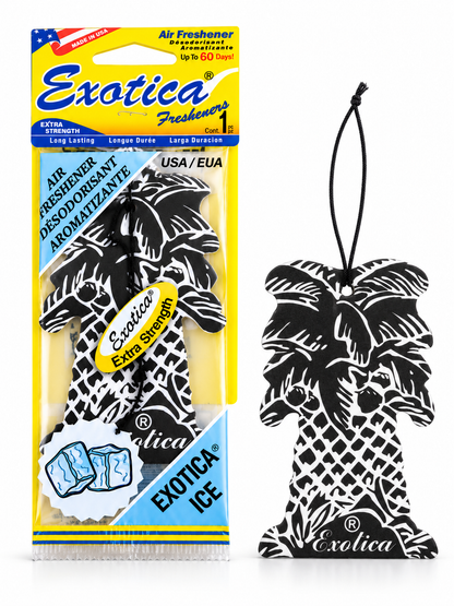 Pack 12 Unidades Aromatizante Palmera Exotica Ice para Auto