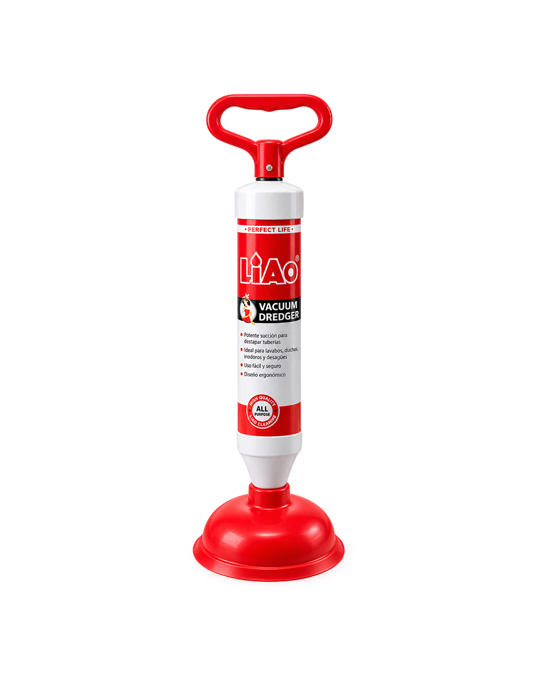 Destapador de Baño con Sopapo Telescópico 39 a 60 cm