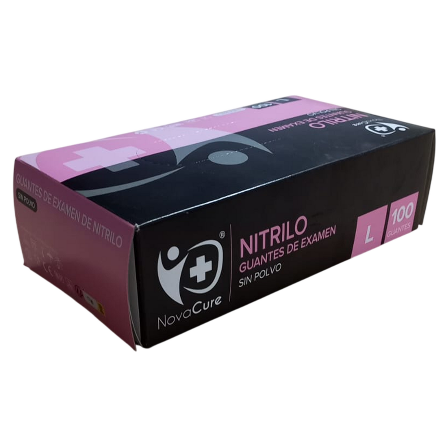 GUANTE DE NITRILO NEGRO CAJA 100 UNIDADES TALLA "L"