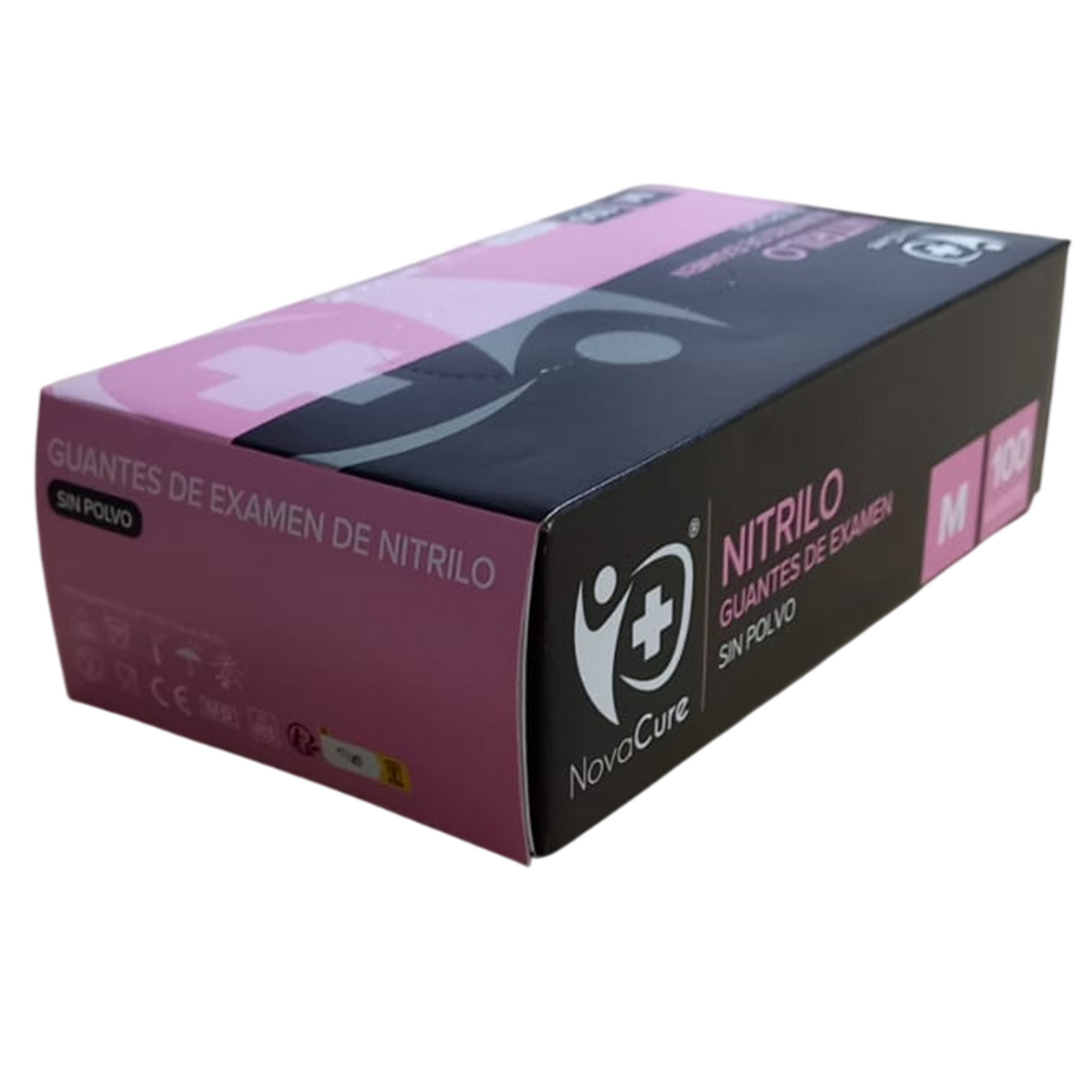 GUANTE DE NITRILO NEGRO CAJA 100 UNIDADES TALLA "M"