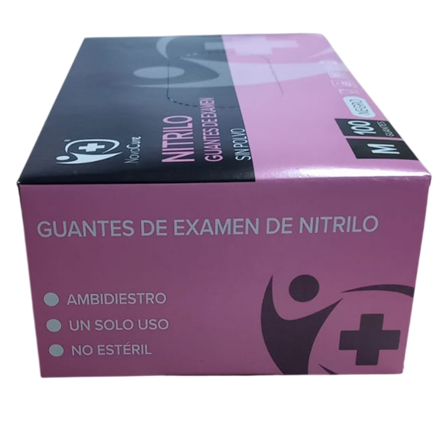 GUANTE DE NITRILO NEGRO CAJA 100 UNIDADES TALLA "M"
