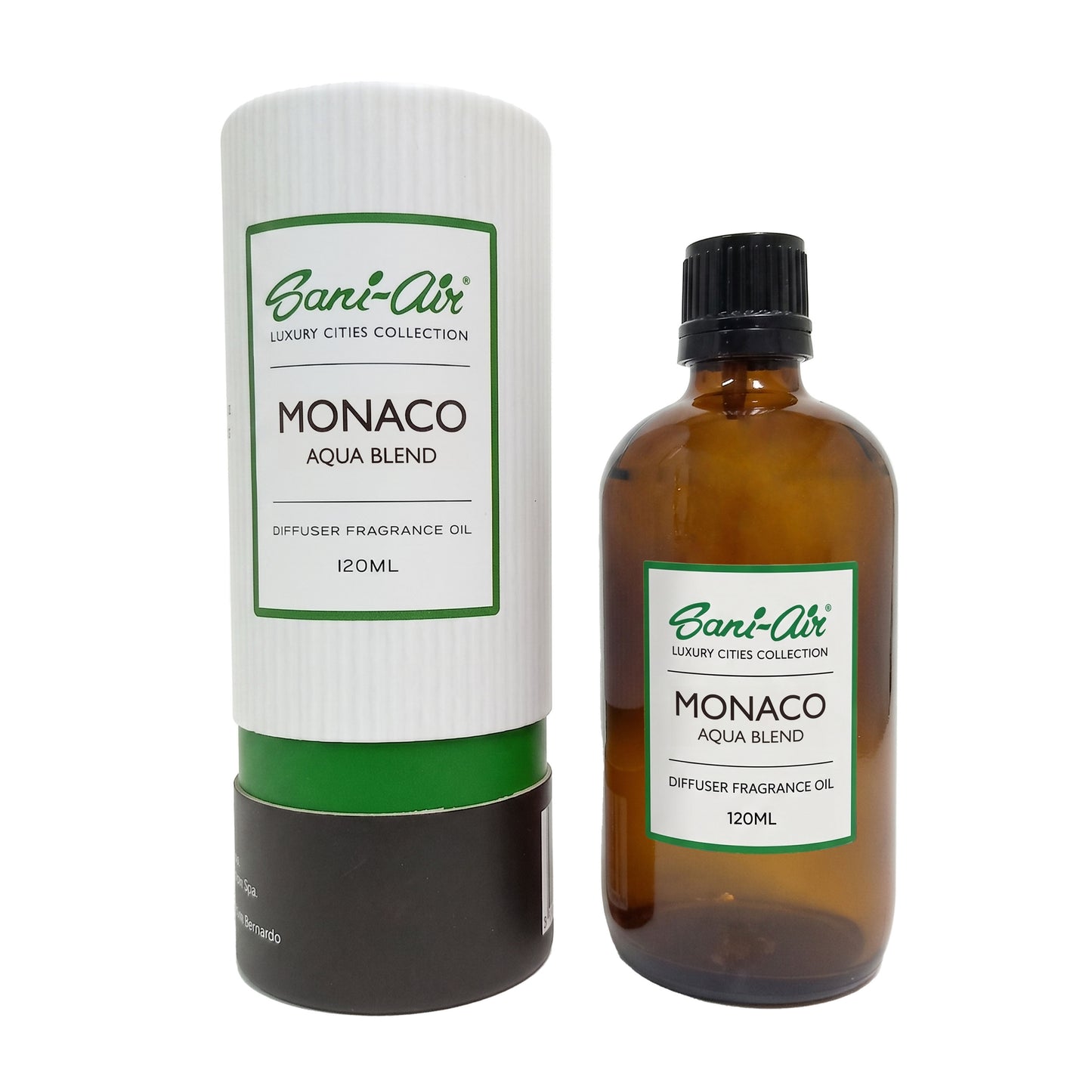 Botella Esencia Luxury Sani-Air 120ml Monaco Aqua Blend
