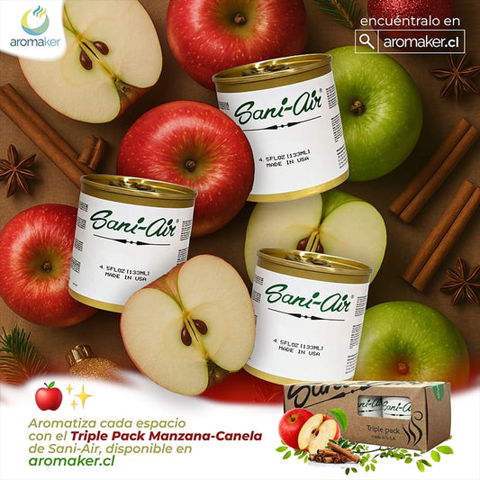 Triple Pack Sani Air Aromas Manzana Canela