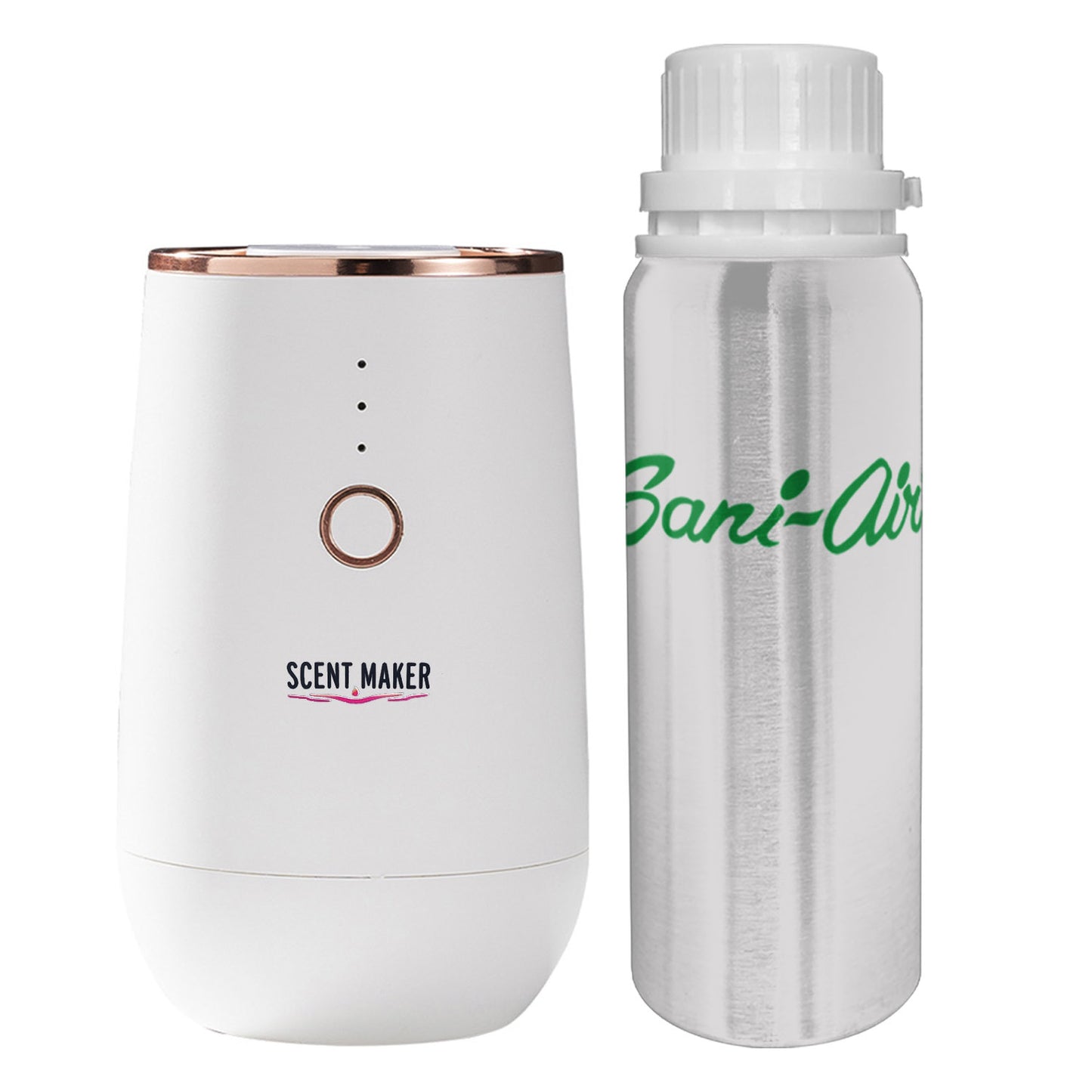 NEBULIZADOR AROMAS COPPER WHITE + REGALO RECARGA 200 Ml PREMIUM SANI AIR
