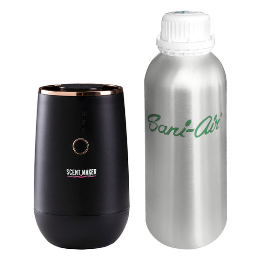 NEBULIZADOR AROMAS COPPER BLACK + RECARGA 300 Ml PREMIUM SANI AIR