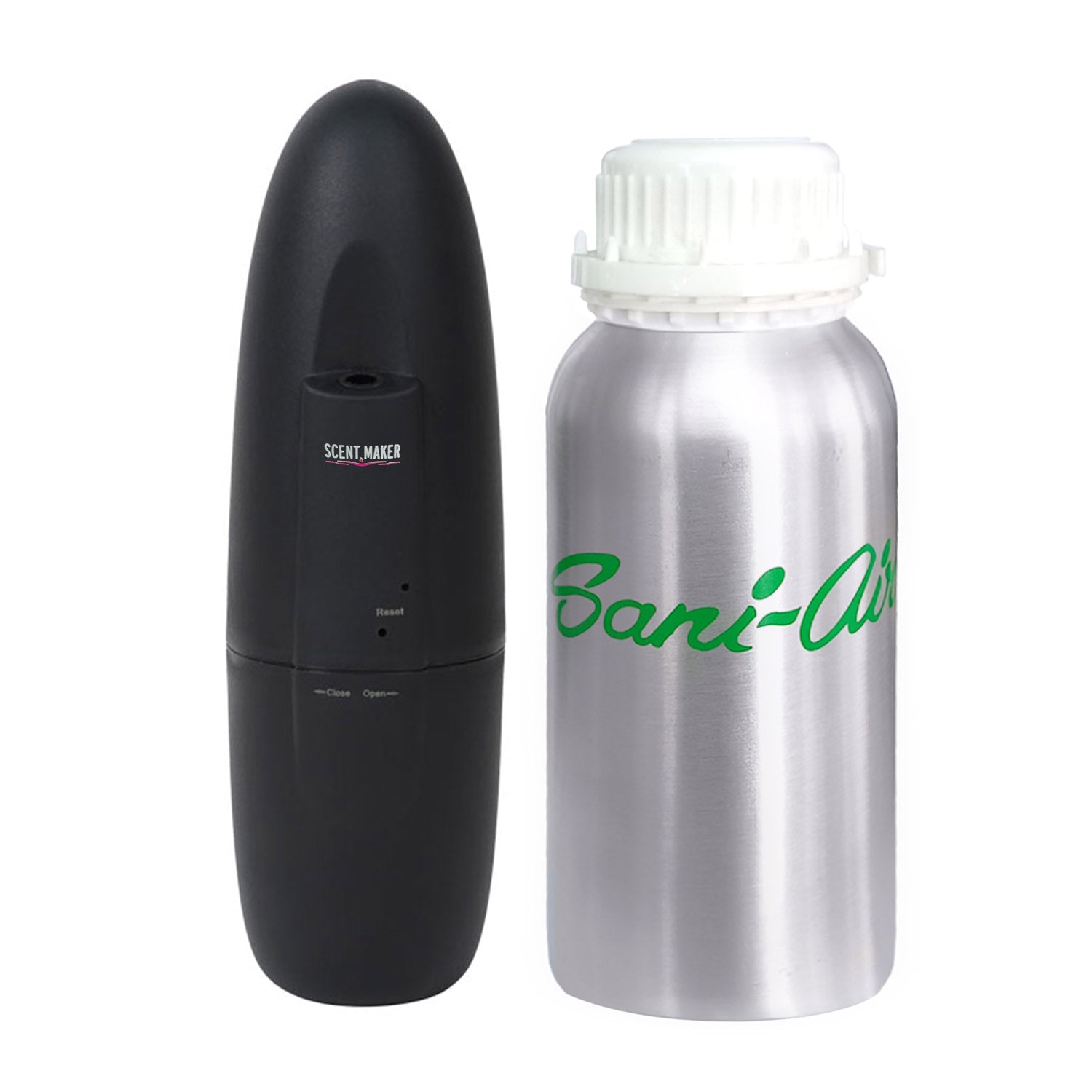 NEBULIZADOR AROMAS OVALAIR BLACK + RECARGA 300 Ml PREMIUM SANI AIR