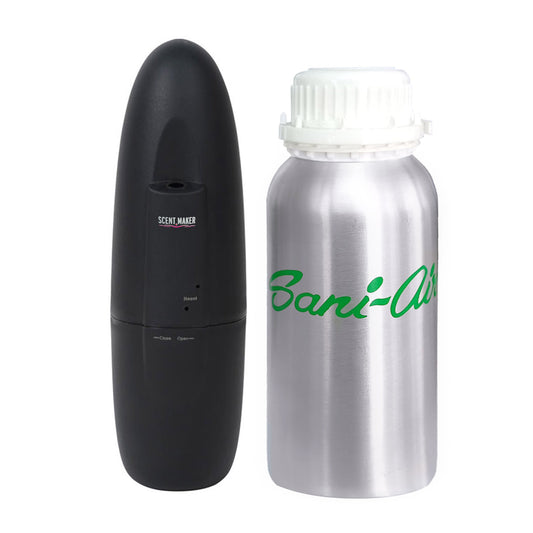 NEBULIZADOR AROMAS OVALAIR BLACK + RECARGA 300 Ml PREMIUM SANI AIR